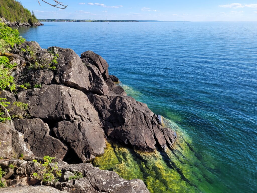 Vybild från Stocklycke hamn, Omberg.